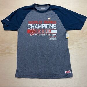 Boston Red Sox Shirt Men med 2018 World Series Champions MLB Stitches Baseball